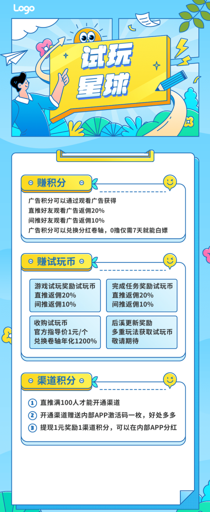 试玩星球今日首码，超强零撸一元秒提，试玩+广告+任务+卷轴插图3