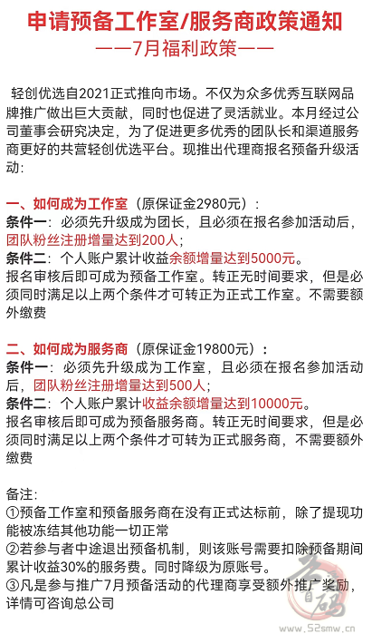 轻创优选地推怎么赚钱？如何开通工作室和服务商？附拉新首码邀请码！插图4