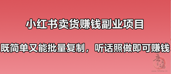 小红书卖货赚钱副业笔记：既简单又能批量复制，只要照做就可以赚钱！插图