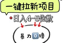 飞鱼平台:一键拉新,轻松实现单号日赚50-500+,简单操作,收益稳定!-首码项目网