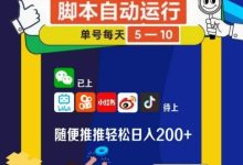 【亲测有效】微信视频号挂机0撸,单号每天2-10园,脚本自动运行解放双手-首码项目网