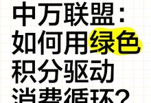 中万联盟:如何用绿色积分驱动消费循环?-首码项目网