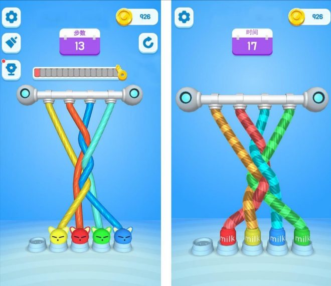 绳子消除小游自动广告脚本,单机一天收益100+-首码项目网