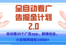 AI机器时代自动撸广告系统:挂机浏览任务赚钱,零门槛1元起提,支持批量操作-首码项目网