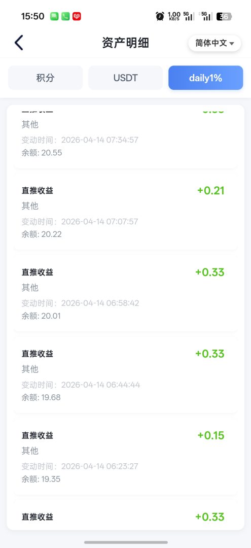 Daily1%空投起底：零撸一天真的能“躺赚”几十加？直推加成比例实测！-首码项目网