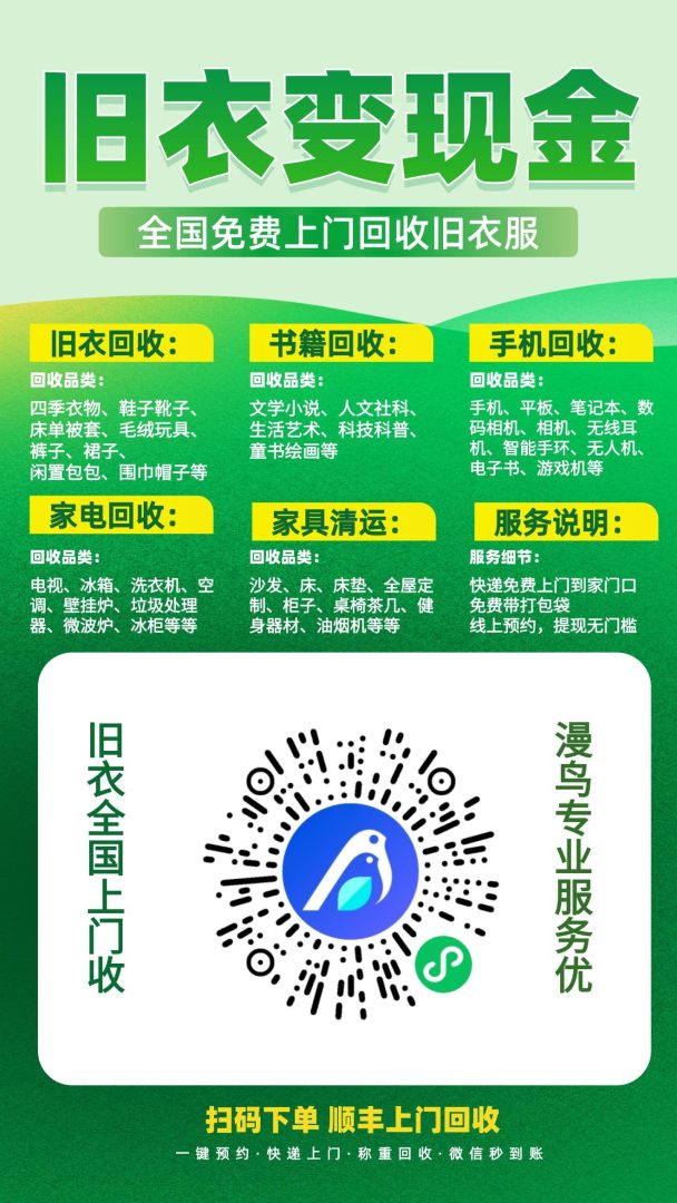 漫鸟旧衣回收赚钱攻略:零成本代理日入300+的秘诀-首码项目网