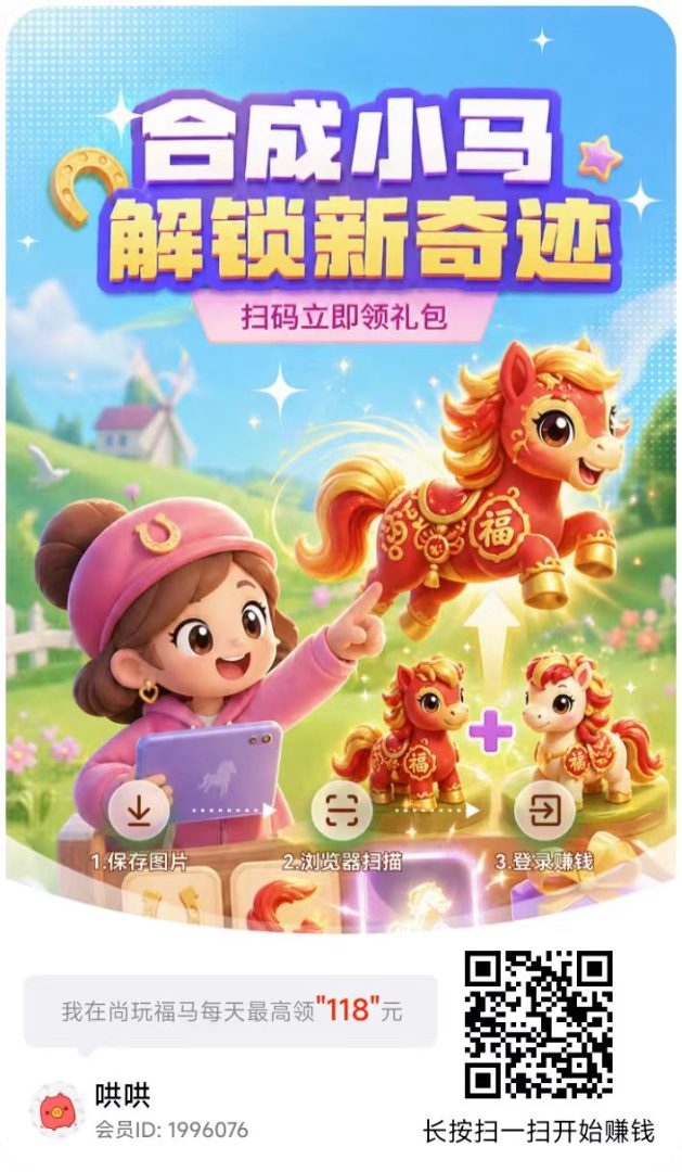 尚玩福马5月7日重磅上线：零撸看广告单机日赚30+，合成游戏自动玩-首码项目网