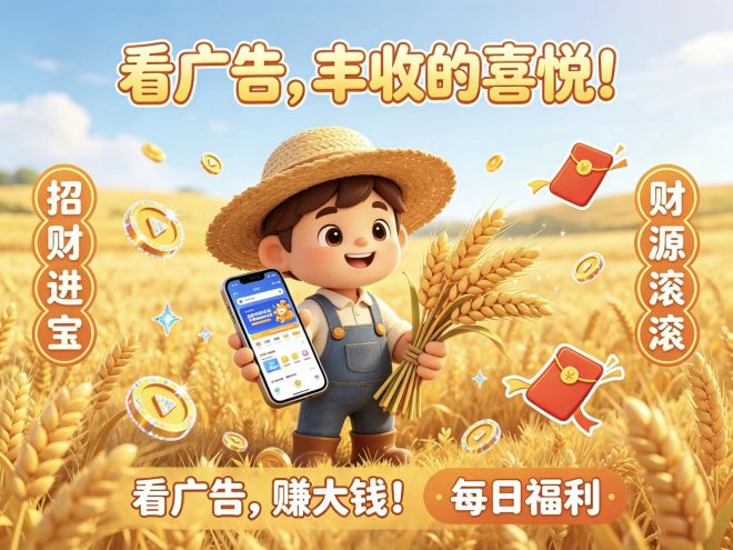 首码趣享看广告零撸长久副业收益-首码项目网