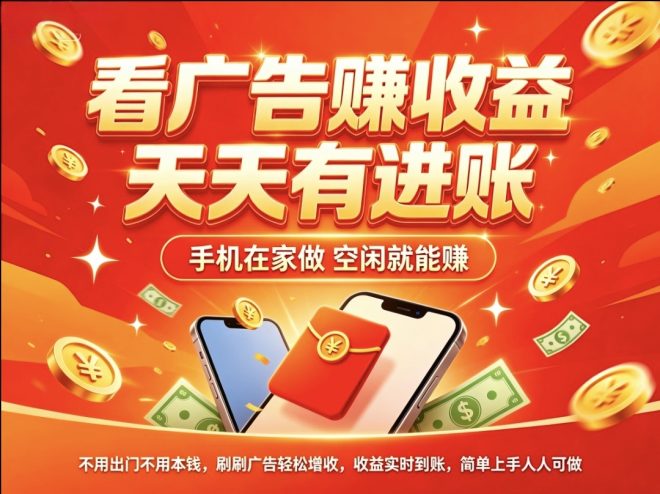 首码趣享:蓝海期纯零撸看广告,无中间商赚差价-首码项目网