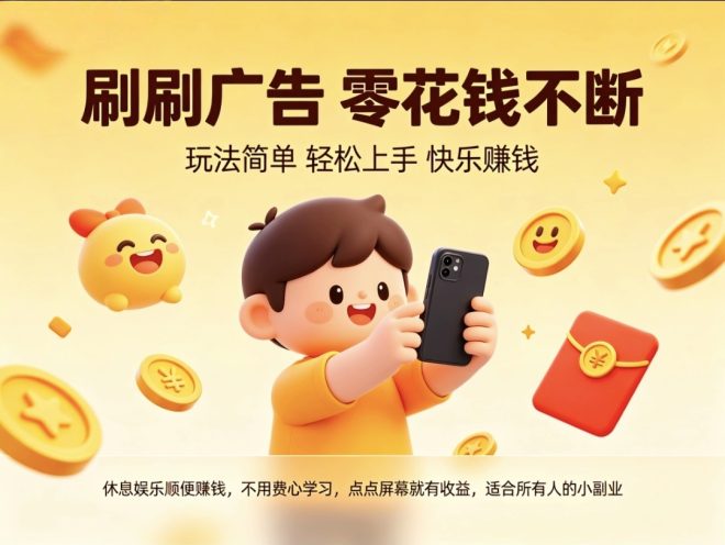 首码趣享:蓝海零撸看广告直结,收益风口项目-首码项目网