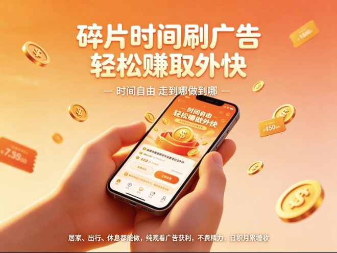 首码趣享:蓝海零撸看广告,收益直接进兜,长期稳定-首码项目网