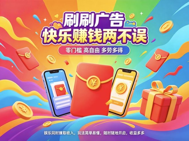 首码趣享:零撸看广告收益直接进账,日结秒到月结全额-首码项目网