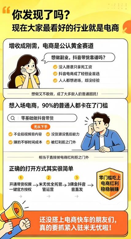 绿色挂机项目：米无忧图文带货，抖音一键授权，托管躺赚，无需投资！-首码项目网