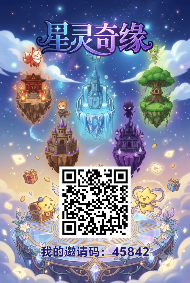 星灵奇缘首码新项目零撸项目:绑定ID授权实名,无广告每日领狐晶预计1元1个-首码项目网